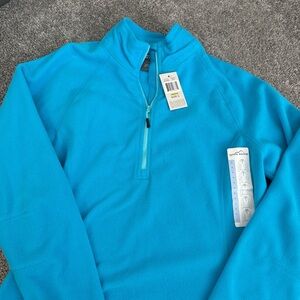 Eddie Bauer Women's Blue Zip-Up Top